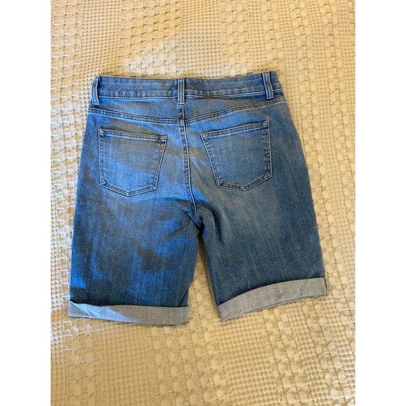 Talbots Shorts Simply Flattering 5 Pocket Size 4 + Stretch Cuffed Denim Walking - Picture 5 of 12